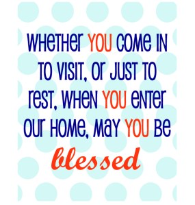 blessed outlined 8x10